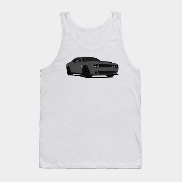 HELLCAT DARK-GREY Tank Top by VENZ0LIC